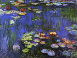 Claude Monet: Tavirózsák (részlet)