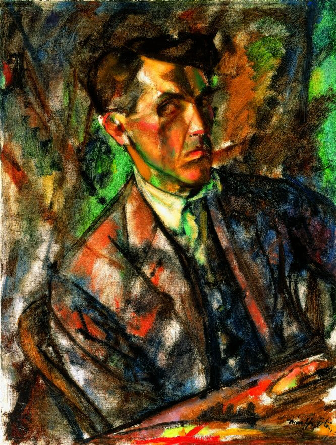 Márffy Ödön: Konstruktív önarckép, 1914