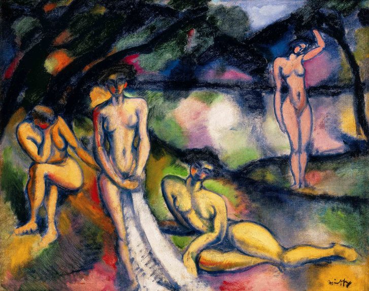 Márffy Ödön: Fürdő nők, 1909