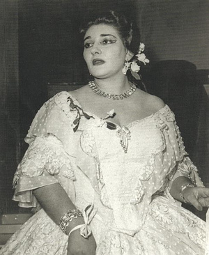 Maria Callas az átalakulás előtt