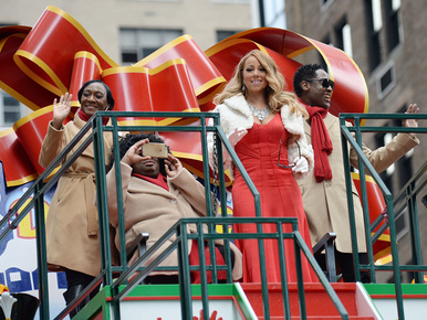 Mariah Carey visongva szánkózott