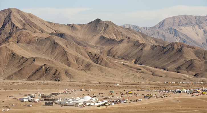 Copiaco városa az Atacama-sivatagban, Chilében.