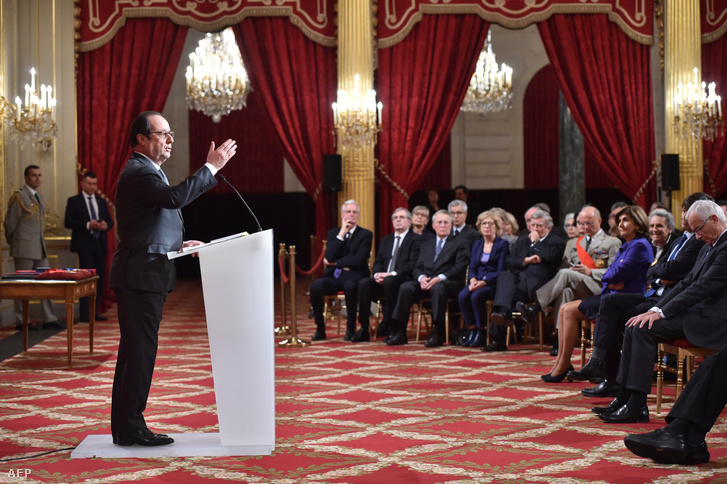 Francois Hollande a klímacsúcs egyik rendezvényén