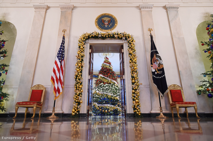 Az idei év karácsonyfája a Fehér Házban