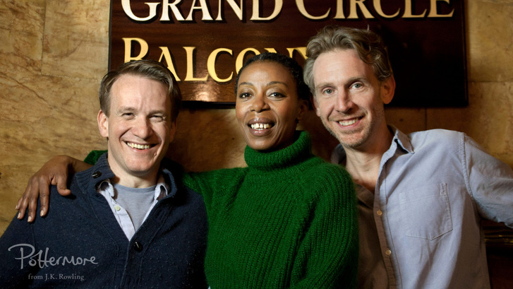 Jamie Parker, Noma Dumezweni és Paul Thornley; Forrás: pottermore.com