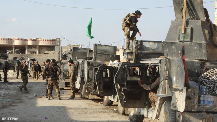 Az iraki hadsereg csapatai Ramadiban