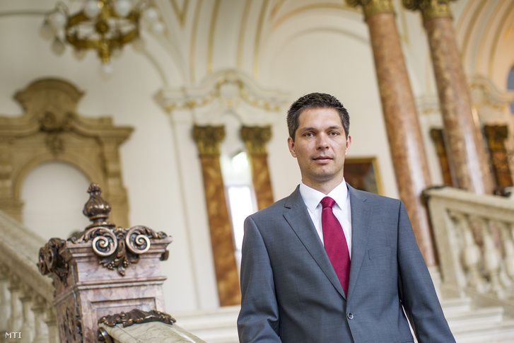 Balog Ádám az MKB Bank elnök-vezérigazgatója a Magyar Nemzeti Bank korábbi alelnöke az MKB budapesti székházában 2015. augusztus 4-én.
