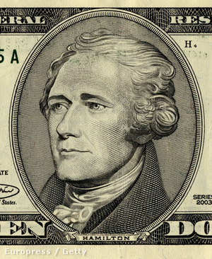 Alexander Hamilton a 10 dolláros bankjegyen