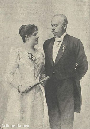 Blaha Lujza és férje, Splényi Ödön, 1896-ban