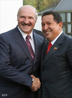 Aljakszandr Lukasenka és Hugo Chávez