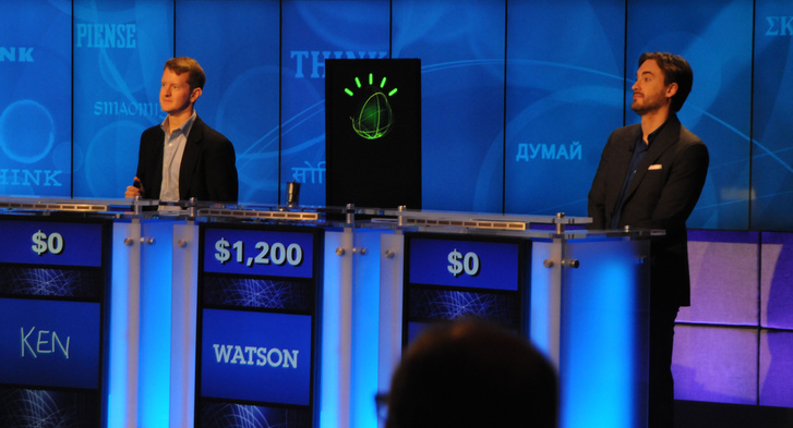 Watson 2011-es győzelme a Jeopardy! játékban.