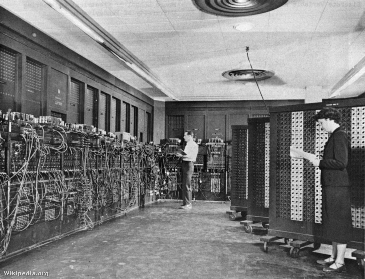 Az ENIAC munka közben