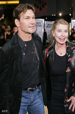 Patrick Swayze és felesége, Lisa Niemi 2006. december 13-án, a Rocky Balboa díszbemutatóján