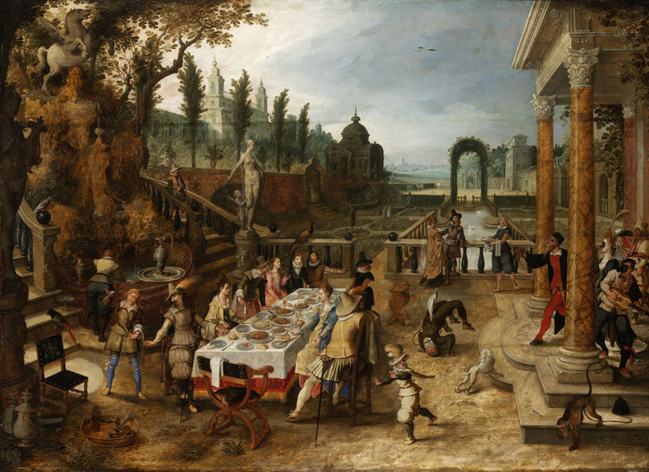 Étkező társaság a szabadban (Antwerpen 1573 – 1647 Antwerpen)