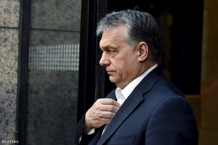 Orbán Viktor a brüsszeli csúcstalálkozón, 2016. február 19-én.