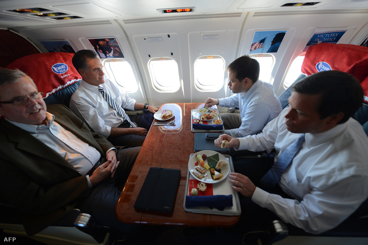 Jeb Bush, Mitt Romney, Marco Rubio és Connie Mack