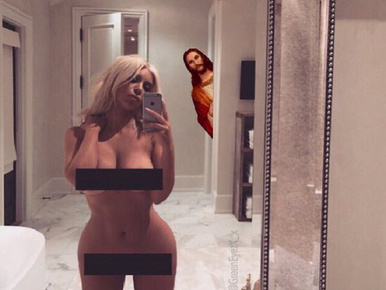 Jaj, annyi minden viccesebb létezik Kim Kardashian pucér testénél