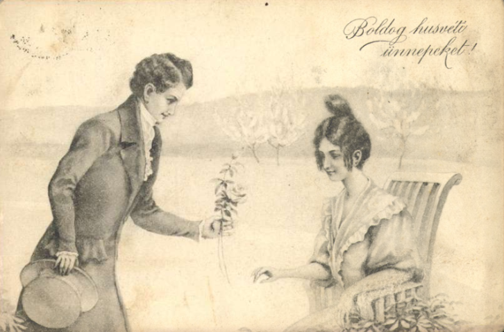 Szerelmes képeslap 1913-ból