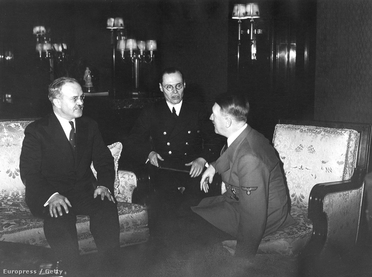 Molotov, Gustav Hilger és Hitler 1940-ben