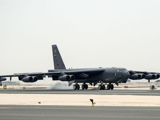 A Katarba érkezett egyik B-52-es