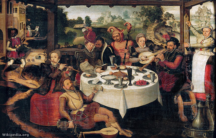 Frans Pourbus (1545–1581): A tékozló fiú a kurtizánok között