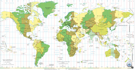 A világ időzónái (forrás: Wikipedia)