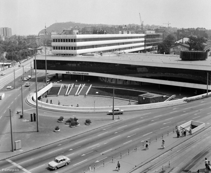 A Déli pályaudvar valamikor az 1975-ös végleges elkészülte idején