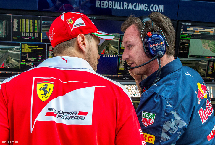 Vettel még verseny közben átment exfőnökéhez, az RBR-t vezető Chris Hornerhez megbeszélni a történteket