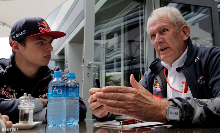 Verstappen és a Red Bull-mentor, Helmut Marko