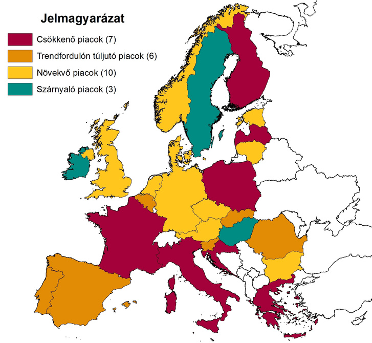 A lakáspiaci helyzet alakulása 2014-ben Európa egyes országaiban