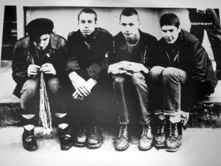 A Beastie Boys 1981-ben. A képen balról jobbra, Adam Horovitz, Adam Yauch, John Berry és Michael Diamond.