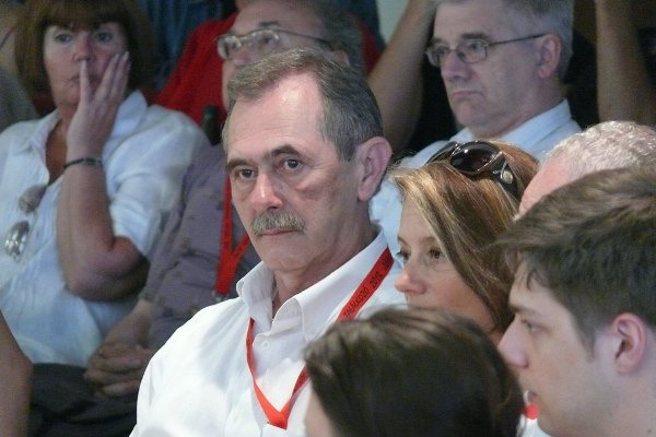 Solténszky Tibor válogató a Bányavakság szakmai beszélgetésén - 13. Pécsi Országos Színházi Találkozó