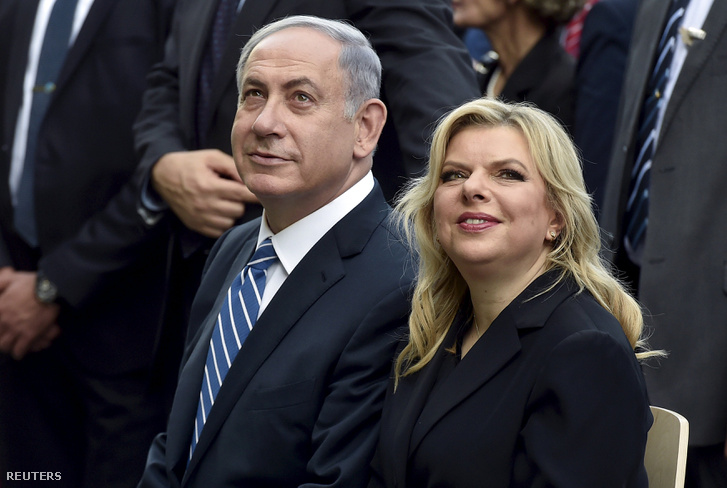 Benjamin Netanjahu és felesége, Sara milánói Világkiállításon.