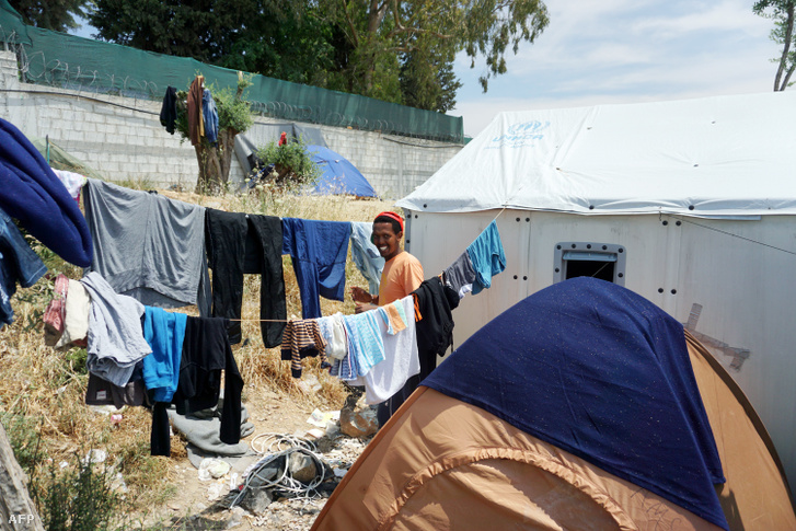 A Moria menekülttábor Leszboszon