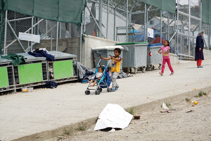 A Moria menekülttábor Leszboszon