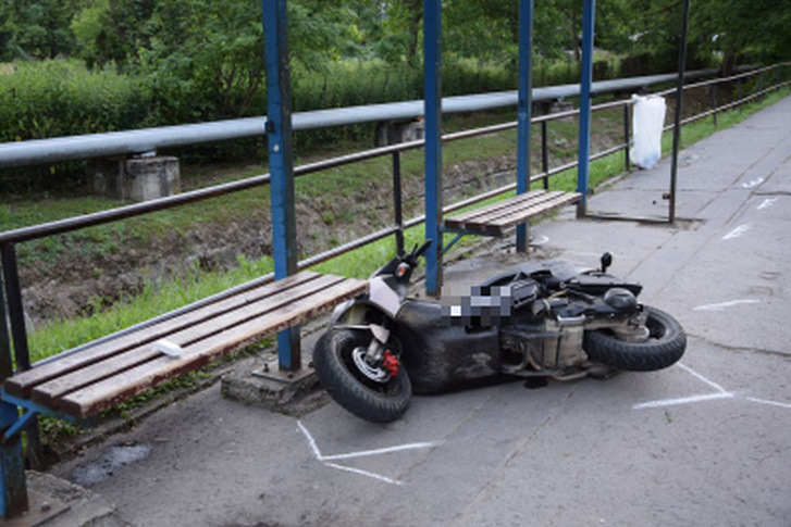 A halálos motorbaleset helyszíne Salgótarjánban
