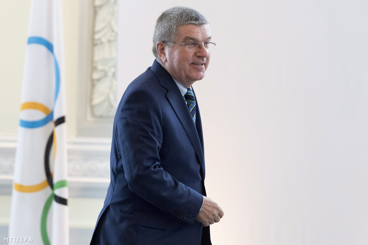 Thomas Bach, a Nemzetközi Olimpiai Bizottság német elnöke a NOB és a tagszervezetek vezetőinek a doppingolás elleni küzdelemről rendezett rendkívüli ülésén Lausanne-ban 2016. június 21-én.