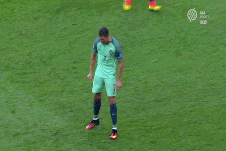 Ronaldo nem tűrtőztette magát a pályán sem