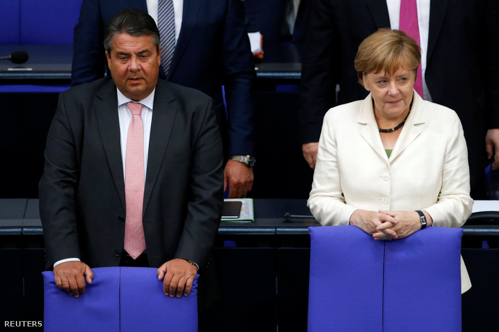 Sigmar Gabriel és Angela Merkel