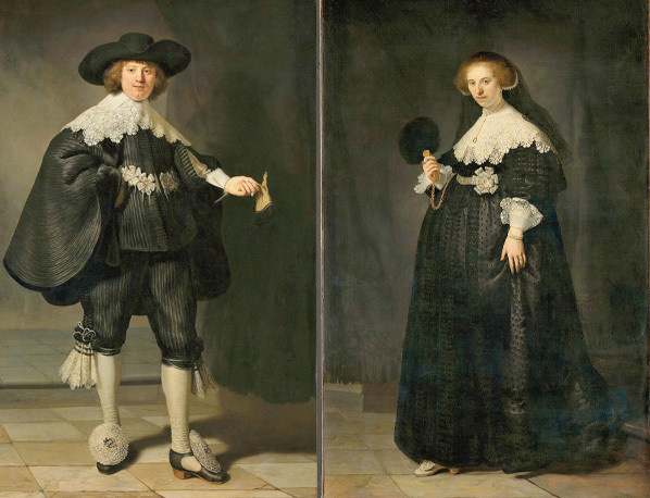 Rembrandt Marten Soolmans kereskedőről és felségéről, Oopjen Coppitról készült festményei