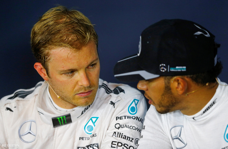 Rosberg és Hamilton