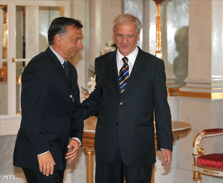 Orbán Viktor Sólyom Lászlónál februárban