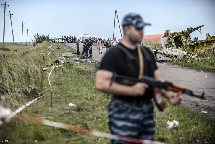 A Maláj utasszállító roncsai Grabove falu közelében, Donyeck régióban, 2014. július 20-án.