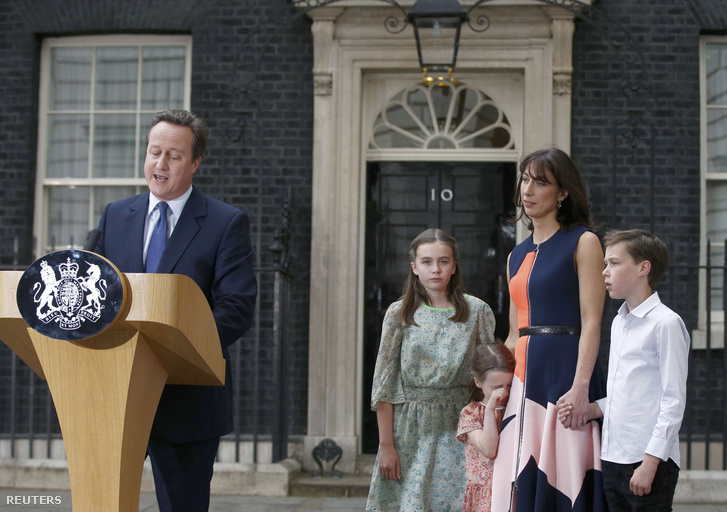 A legkisebb gyereket láthatóan megviselte David Cameron beszéde.