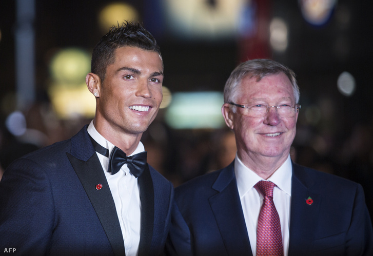 Ferguson és Ronaldo a Ronaldóról készült film 2015-ös londoni bemutatóján.