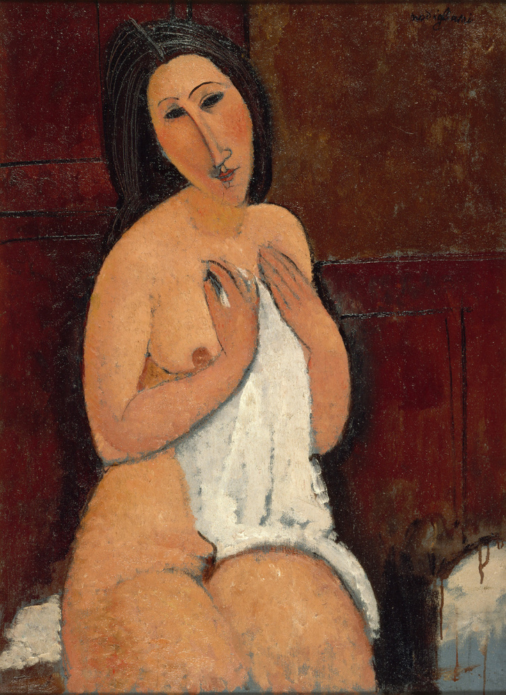 Modigliani: Ülő akt inggel, 1917