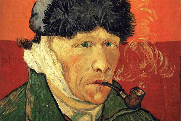 Részlet Vincent van Gogh 1889-es Önarcképéből