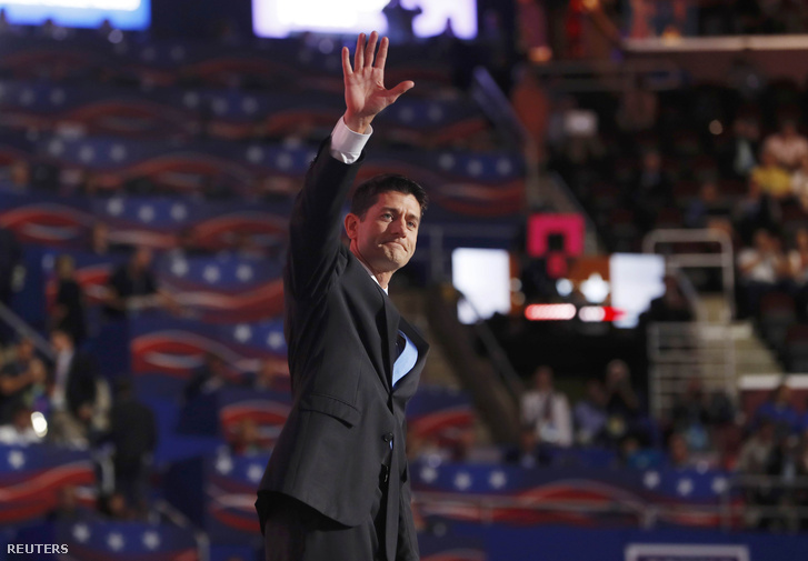Paul Ryan házelnök a republikánus konvenció második napján, Clevelandben, 2016. július 19-én