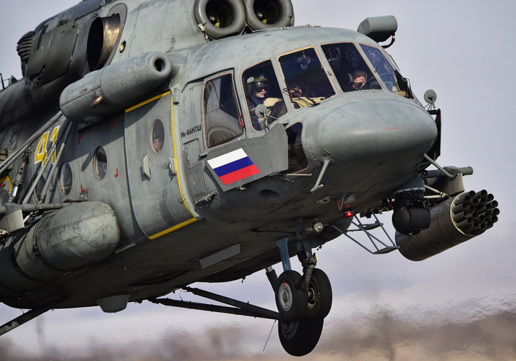 Mi-8 típusú orosz helikopter