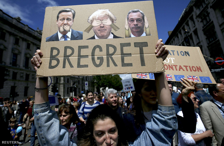 Több tízezren tüntettek július 2-án Londonban a brexit ellen